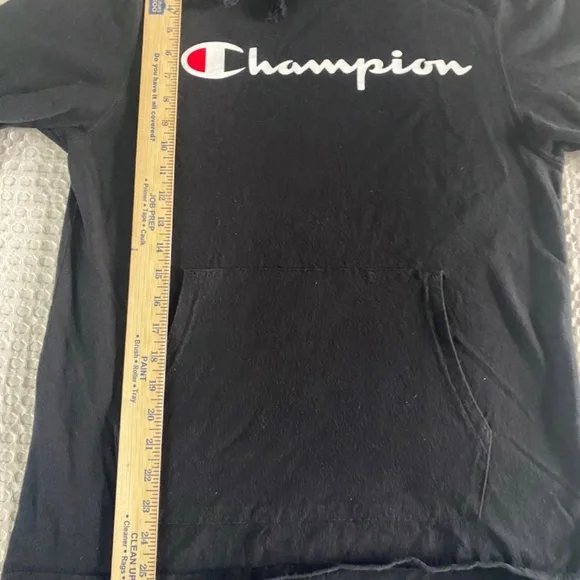 Champion Black Middleweight Hooded Long Sleeve Jersey Men's M - Picture 8 of 10